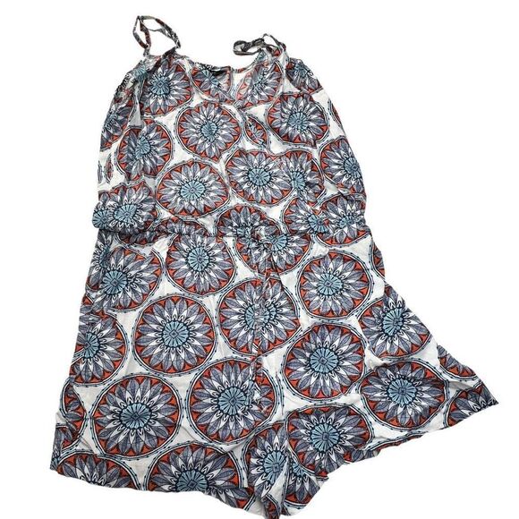 Women’s Banana Republic Jumper Playsuit-Romper Geometrical Summer sz Small - Picture 4 of 12